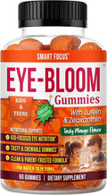 Eye-Bloom Lutein Eye Gummies for Kids &amp Teens – Vision Support with Lutein &amp Zeaxanthin Mango Flavor 60 Gummies