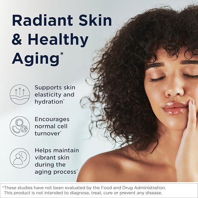Designs for Health H-S-N Radiance - Hair Skin Nails Vitamins for Women and Men - Promote Healthy Hair Skin Elasticity &amp Strong Nails with Vitamin C Biotin Keratin &amp Botanicals (60 Capsules)