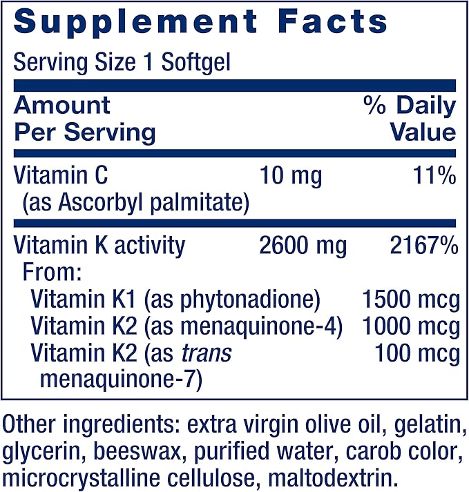 Life Extension Super Ubiquinol CoQ10 PQQ Shilajit Vitamin K1 Vitamin K2 MK-7 and MK-4 Vitamin C Cellular Energy Heart Bone and Arterial Health Bundle 30 + 90 Softgels