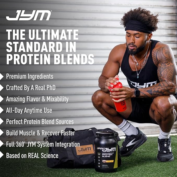 JYM Supplement Science Pro JYM Tahitian Vanilla Protein Powder - Whey Protein Isolates Casein &amp Milk Protein Lean Muscle Building for Men &amp Women 22 Servings