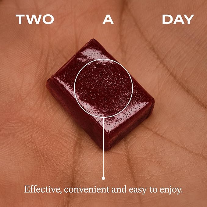 Humann SuperBeets Heart Chews Nitric Oxide and Blood Pressure Support Grape Seed Extract &amp Non-GMO Beet Root Powder Energy Supplement Pomegranate Berry Flavor 60 Count