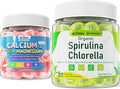 Organic Spirulina Chlorella Gummies + Kids Calcium Gummies