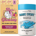 Legendairy Milk She’s Glowing &amp Mane Event Duo - Collagen Prebiotic Fiber Powder + Hair Skin Nails Vitamins with Biotin Lustriva Keratin Beauty Support- 30 Day Supply