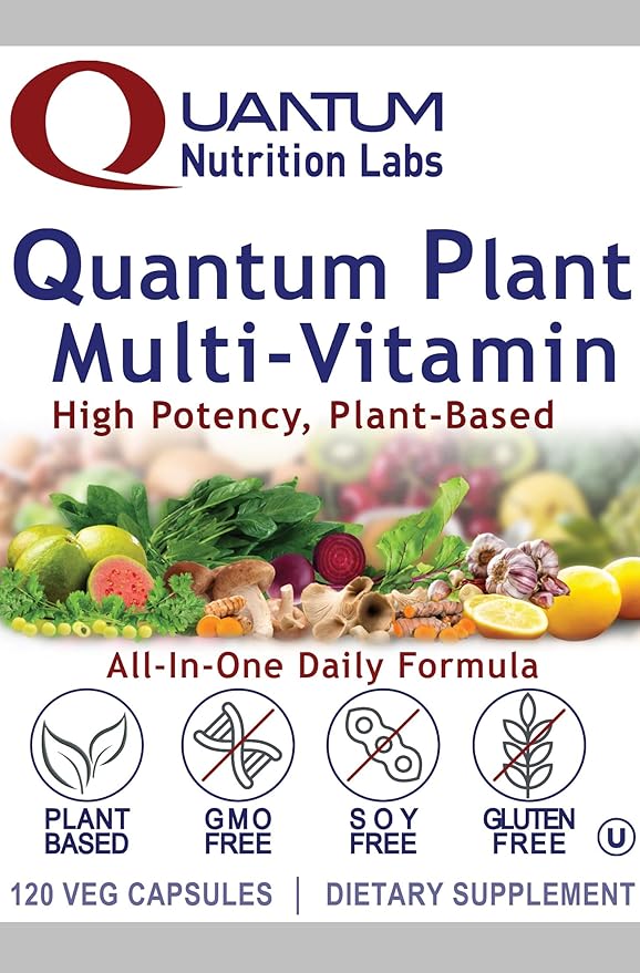 QNL Quantum Plant Multi-Vitamin - Complete Multivitamin - Immune Support for Adults - Natural Multivitamin for Men &amp Women - 120 Plant-Source Capsules