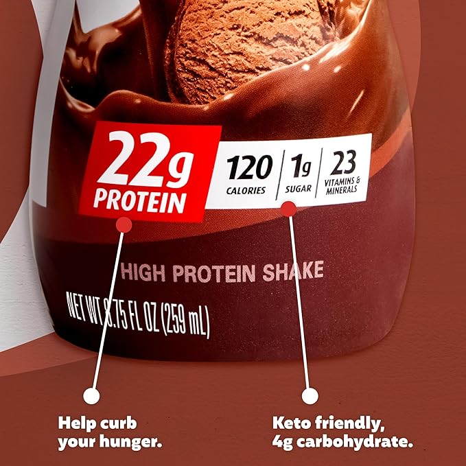 Premier Protein Shake Cookie Dough 12 Pack 30g Protein 1g Sugar + Chocolate Protein Shake MINIs Pack of 12 22g Protein 1g Sugar
