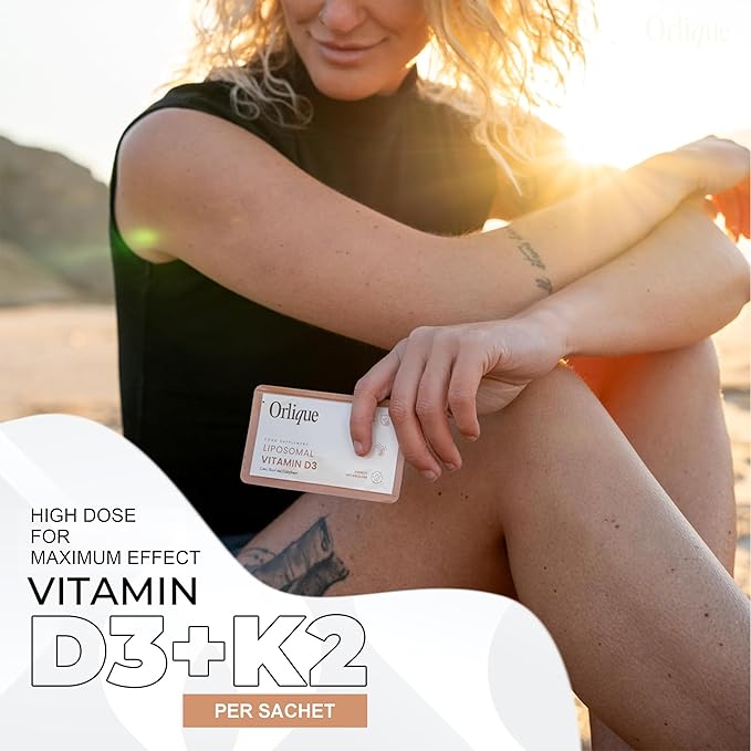 Liposomal Vitamin D3 K2 Magnesium | High Strength 100 mcg Vitamin D3 per Daily Dose | Immune &amp Bone Health Muscles High Bioavailability Vegan | 30 Sachets of 10 ml Liquid Drops