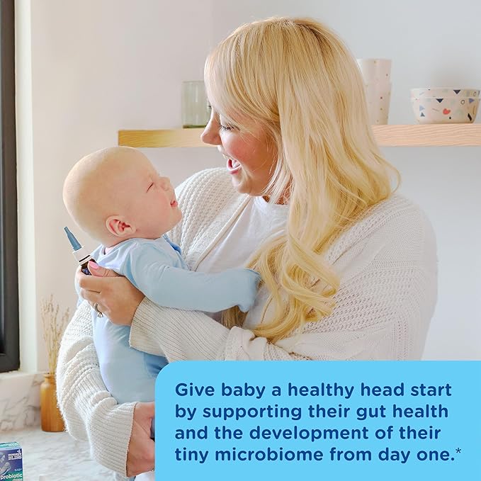 Mommy's Bliss Baby Probiotics + Vitamin D Drops Supports Digestive Health &amp Immune Function* 400IU Vitamin D  Supports Bone Development* Newborns+ Flavorless 0.34 Fl Oz (30 Servings)
