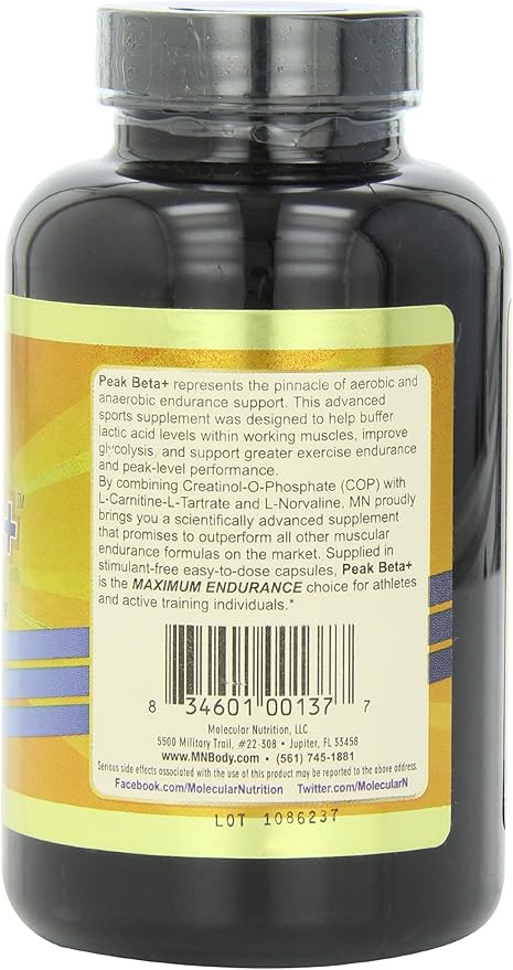 Peak BETA+ 180 CAPS