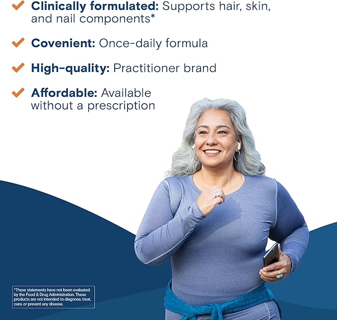 Bariatric Fusion ONE Per Day Bariatric Hair Skin and Nails Vitamins REJUVENATOR for Women | Vegan Hair Growth Vitamins with Biotin Vitamin B12 and B1 | Easy to Swallow | 60 Capsules
