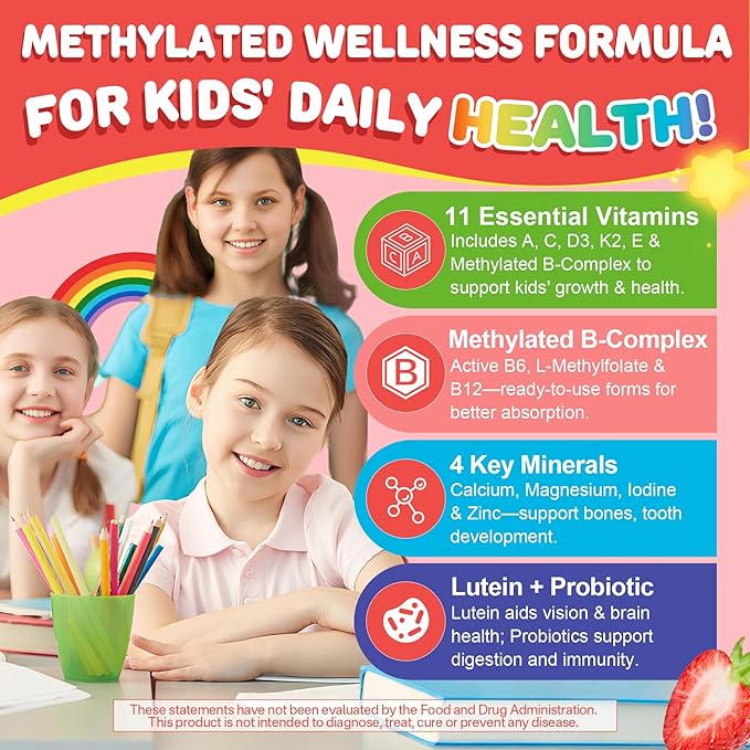 NEVISS 2pack Kids Liposomal Sulforaphane Gummies + 1p Kids Multivitamin Gummies