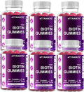 Vitamatic Biotin Gummies 10000 mcg for Stronger Hair Skin &amp Nails - 60 Vegan Gummies - Also Called Vitamin B7 (6 Bottles)