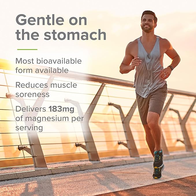SFH Magnesium Glycinate 183mg - Highly Absorbable for Relaxation Sleep &amp Recovery Gentle on Stomach Easy-to-Swallow Capsules 45-Day Supply