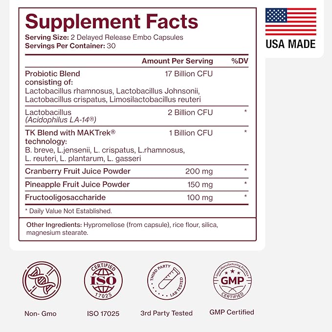 Pure Micronutrients pH Balance Vaginal Probiotics for Women - Odor &amp Itch Support - Vaginal Health Pills with Cranberry Lactobacillus &amp Prebiotics - Feminine Wellness Daily Supplement - 60 Ca