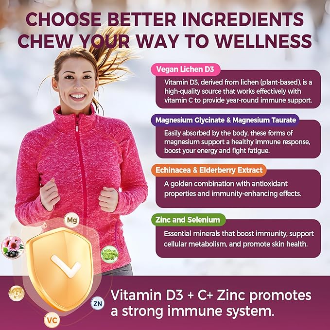 Vegan Omega 3 Gummies + 10 in 1 Immune Support Supplement Gummies