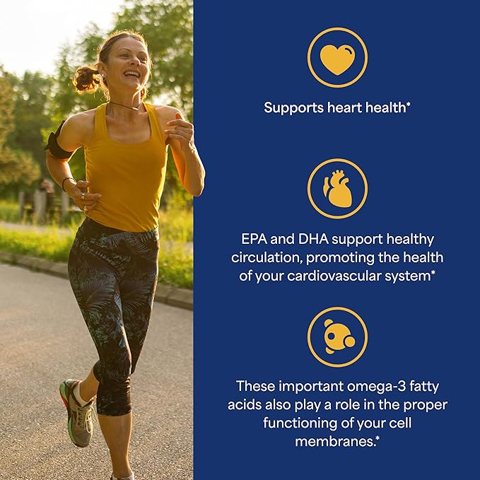 Puritan's Pride All In One With Omega 3 5 6 7 9 And Vitamin D3 Alaskan Salmon Oil Dietary Supplement for Cardiovascular Heart and Circulation Support 1 Month Supply 60 Rapid Release Softgels