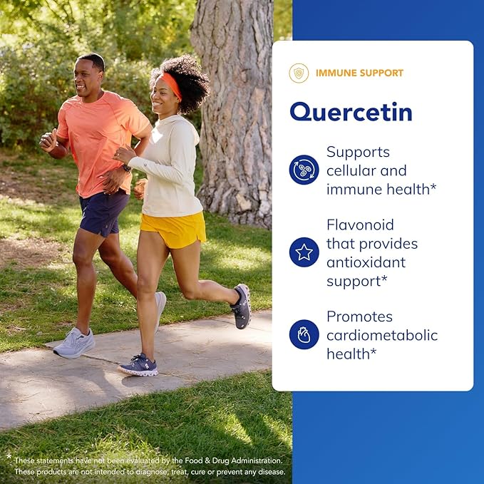 Pure Encapsulations Quercetin - 500 mg - Immune Support Cellular Health &amp Heart Health - Antioxidant Supplement - Gluten Free &amp Non-GMO - 60 Capsules