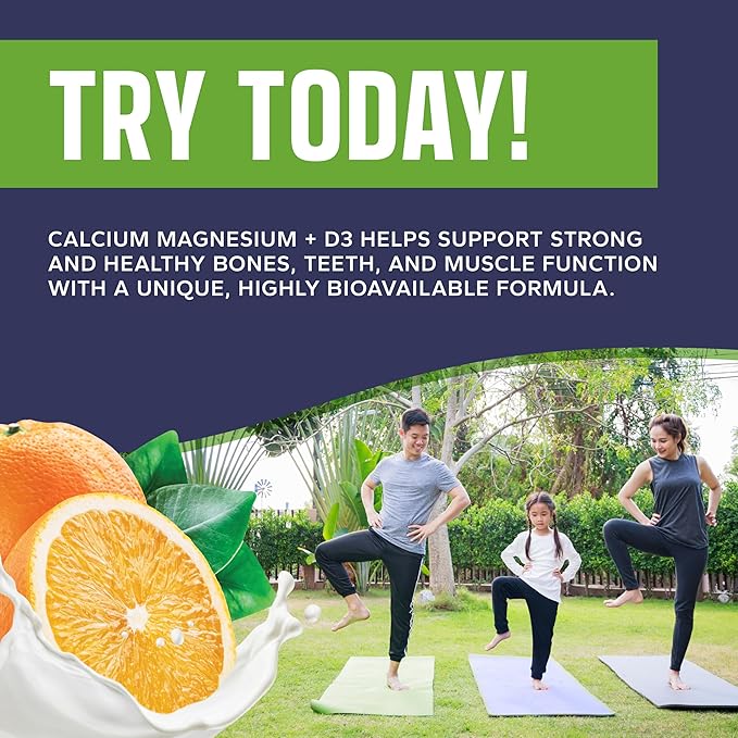 Nature's Liquids - Calcium Magnesium Supplement Liquid (2:1 Ratio) - with D3 Boron Manganese for Optimal Absorption - for Strong Bones and Teeth - Orange Vanilla Flavor - (32oz - 32 Servings)