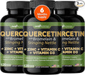 Gade Nutrition Quercetin with Vitamin C Zinc &amp Stinging Nettle - Nettle Quercetin - Quercetin 500mg - Quercetin with Bromelain - Zinc Quercetin + Vitamin D3-360 Veggie Caps - 6 Month Supply