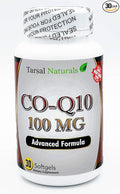 Co Q10 100 mg 30 Softgel Naturals Supports Energy for Joints antioxidant Enzyme Made in USA Gluten Free FDA Registered Facility Non GMO cGMP Standard
