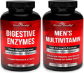 Divine Bounty Digestive Enzymes with Probiotics &amp Men's Multivitamin Bundle