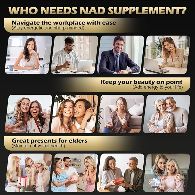 TureNAD Supplement for Men &amp Women: Liposomal Nicotinamide Riboside with Resveratrol &amp Quercetin - High Absorption Formula for Energy Focus and Skin - 80 Capsules