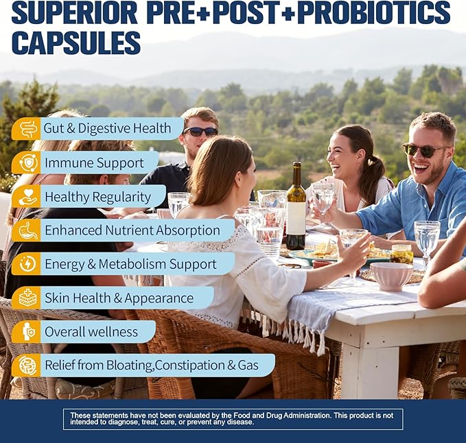 Totaria (2 Packs) 5-in-1 Probiotic Prebiotic &amp Postbiotic for Women Men 60 Billion CFU 24 Strains w/Digestive Enzymes Slippery Elm Daily Complete Gut Health Digestive &amp Immune Support