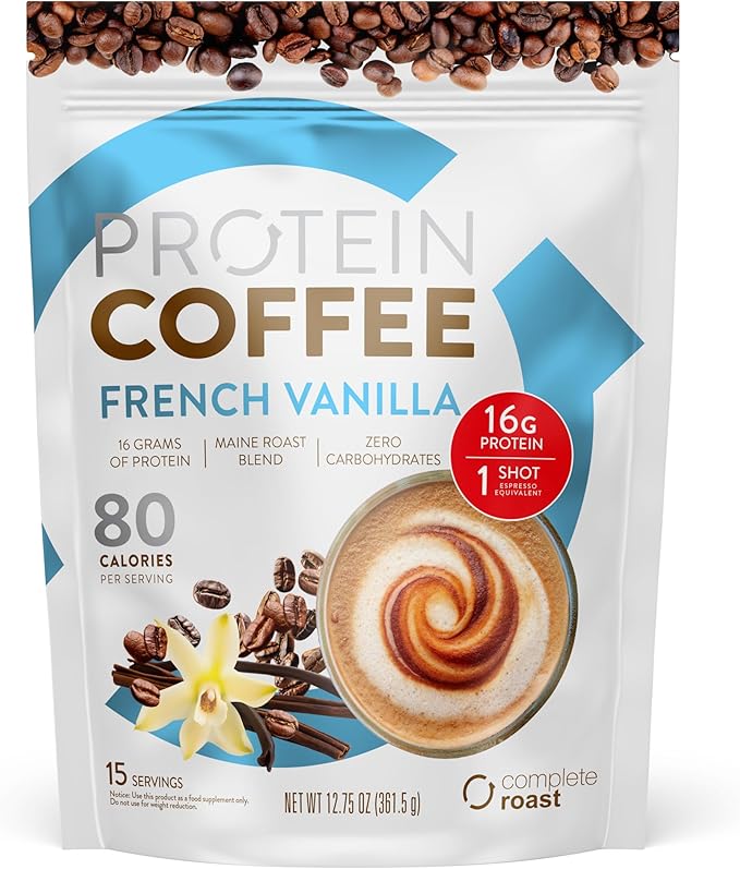 Complete Roast Coffee Protein 16g Protein 0 Carbs 15 Servings French Vanilla
