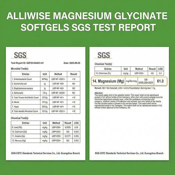 Magnesium Glycinate 500mg Softgels Supplement Small Easy to Swallow Magnesium Gelcaps High Absorption for Night Leg&ampSleep Support Muscle&ampBone Calm Non GMO 120 Gelcaps 60 Day Supply