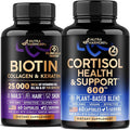 NUTRAHARMONY Biotin Collagen Keratin &amp Cortisol Support Capsules