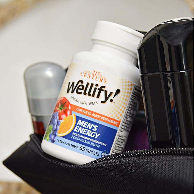 21st Century Wellify Men's Energy Multivitamins with Minerals 65 Count (Pack of 2)