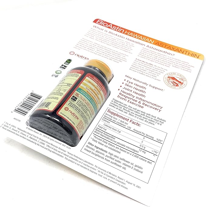 BioAstin Hawaiian Astaxanthin 12 mg 120 Soft Gels