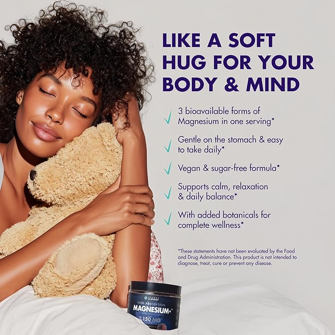 Magnesium Glycinate 2150MG Gummies for Women and Men High Absorption Magnesium Glycinate Citrate Malate Gummies for Adults &amp Kids Sleep Support Sugar Free Vegan 60 Chews Orange