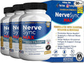 Nerve Sync MAX Supplement 60 Capsules Vegan Friendly with Essential Vitamins &amp Minerals for Nerve Health. (3)