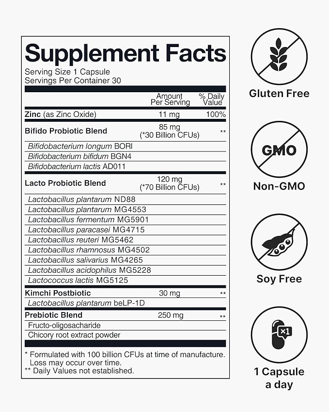 K-Nutra Dentifresh Grape Xylitol Tablets 30 Count + Daily Synbiotic+ 30 Capsules Bundle with 4 Billion CFU Oral Probiotics and 100 Billion CFU Gut Support Formula