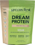 Greens First Dream Protein Plant-Based Vegan Powder - USDA Organic Pumpkin Hemp &amp Pea Protein - Gluten-Free Non-GMO No Added Sugar (Creamy French Vanilla 24.8 oz)