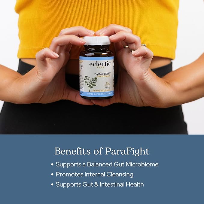 Eclectic Herb - ParaFight Capsules | Intestinal Support + Detox | Non-GMO Vegan Gluten Free (45 CT | 350 mg)