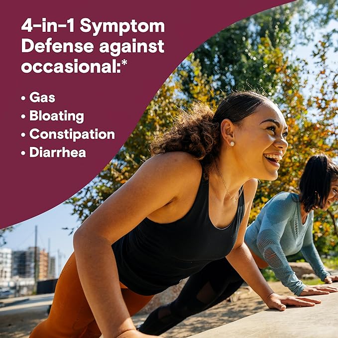 Phillips' Colon Health Daily Probiotic Capsules 4-in-1 Symptom Defense to help defend against Occasional Gas Bloating Constipation and Diarrhea Daily Supplement 60 Count