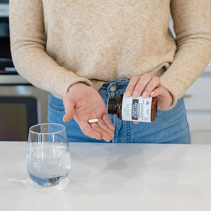 Health As It Ought To Be Probiotic (10 Strain) 25 Billion CFUs Supplement | Physician Formulated Balanced Spectrum of Acid|Resistant Probiotic Strains | 100 Veggie Caps