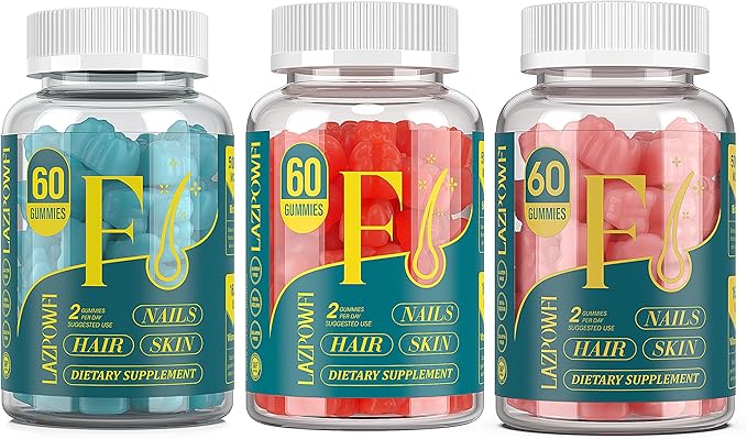Biotin Gummies -Hair Skin and Nails Vitamins for Men &amp Women Vegan Vitamin B7 Supports Hair Growth and Stronger Nails