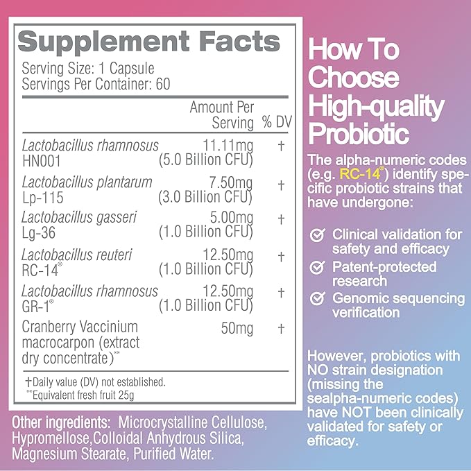 Women's Intimate Balance &amp Digestive Support Probiotic Bundle: Urogen+Broad Spectrum Urogen Probiotic for PH Balance Urinary Tract Digestive &amp Immune Health Broad Spectrum Formulated for D