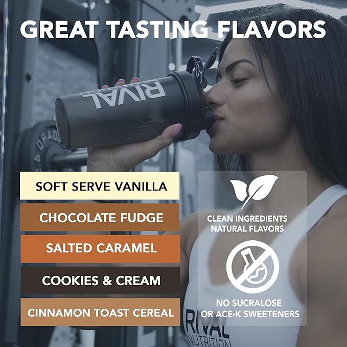 Rival Nutrition Clean Gainer Protein Powder – 5LB Cinnamon Toast Cereal – High Protein Lean Mass &amp Weight Gainer | 550 Calories 30g Protein 97g Multi-Source Carbs No Artificial Flavor – 16 Serv