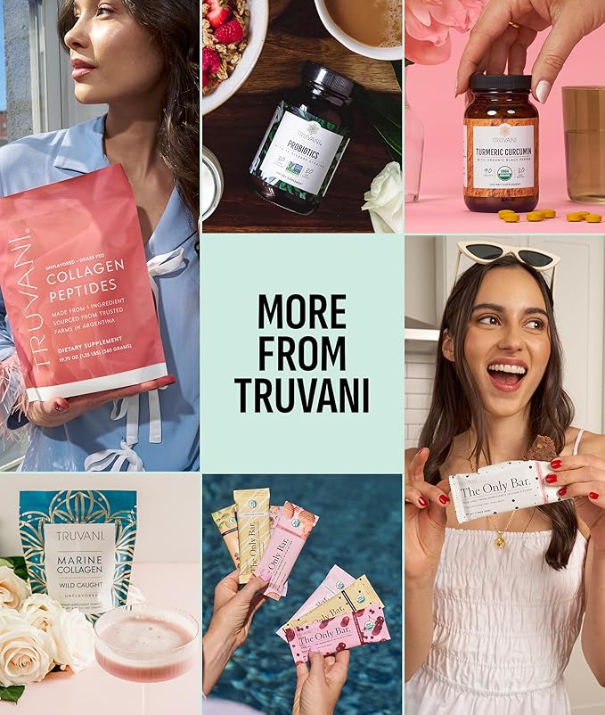 Truvani Vegan Pea Protein Powder | Mint Chocolate | 20g Organic Plant Based Protein Per Serving | 20 Servings | Keto | Gluten &amp Dairy Free | Low Carb | No Added Sugar
