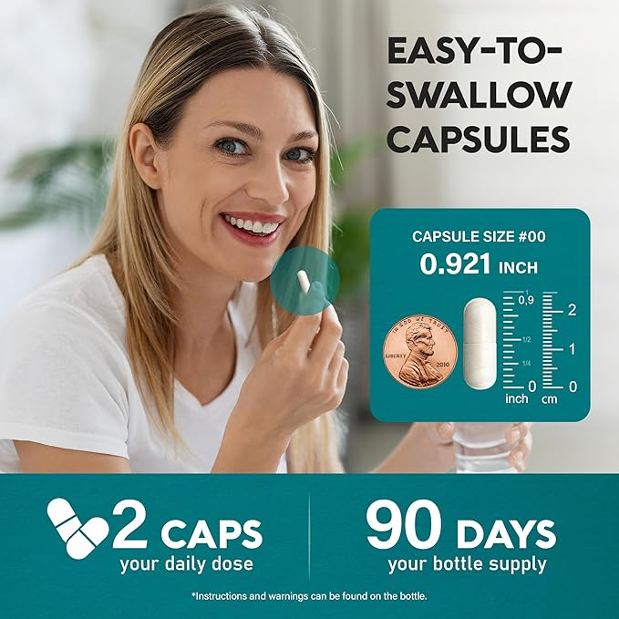 GABA L-Theanine 900 mg - Made in USA - Magnesium | Vitamin B6 - Calm Sleep Relaxation &amp Mood Support - 750 mg Gamma AminoButyric Acid 150 mg L-Theanine - Non-Habit Forming Vegan - 180 Capsules