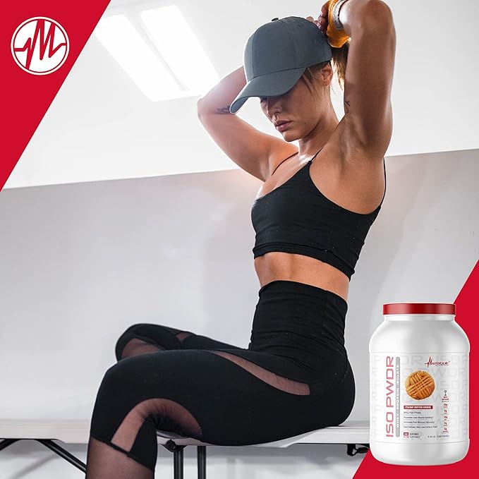Metabolic Nutrition Whey Protein Isolate ISO PWDR Strawberry Cream 3.04lb 23 Servings 26g Protein Fast Digesting Zero Carbs Delicious Flavor Very Low Carbs &amp Fat Zero Lactose