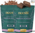 Nourishing Protein Blend for Hormonal Balance - Vegan Gluten-Free Organic Cacao Protein Powder - Supports PMS &amp Menopause Relief - Women’s Vegan Protein - 2 Week Supply