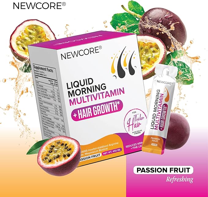 Liquid Multivitamin for Women – Promotes Thicker Hair &amp Smoother Skin – with Biotin Collagen and Vitamins – Vegan Non-GMO – 10.14 fl oz