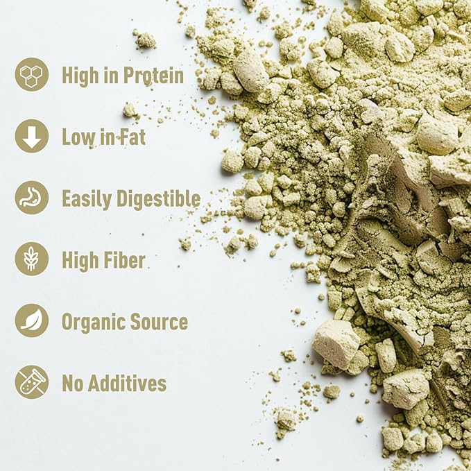 Unleash’d Organic Organic Mung Bean Protein Powder 16 oz – 100% Pure Plant Protein Vegan Nutrient-Rich High Fiber &amp Minerals