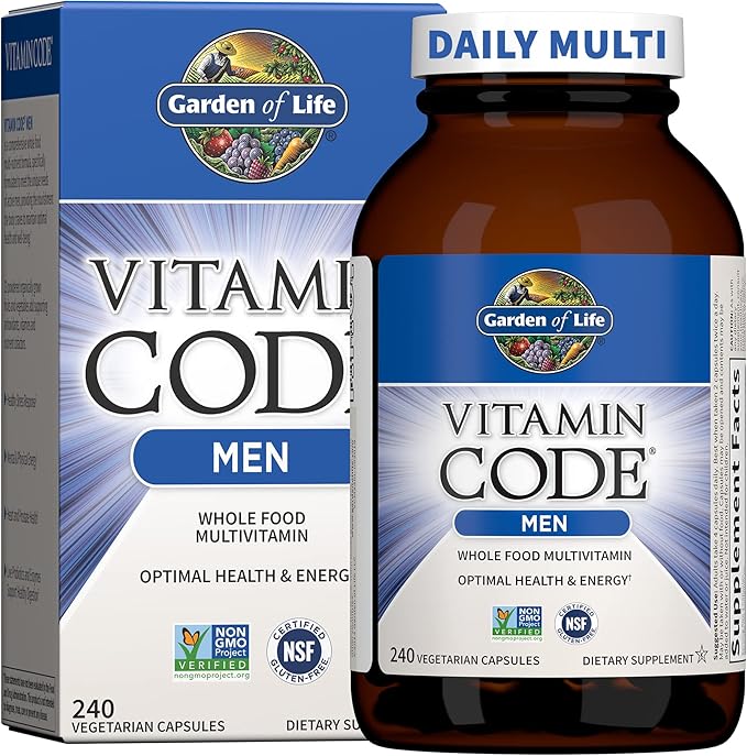 Garden of Life Vitamin Code® Whole Food Multivitamin for Men 240 Vegetarian Capsules