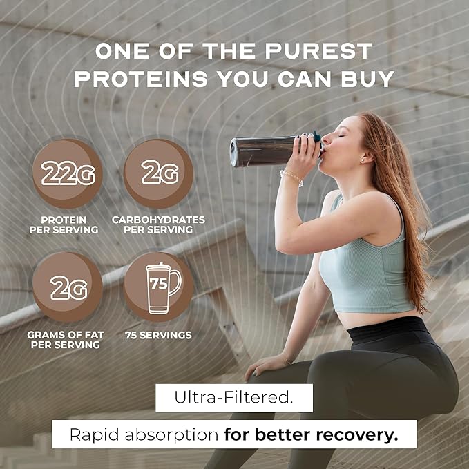 Muscle Feast Grass-Fed Whey Protein Concentrate Powder All Natural Hormone Free Pasture Raised Whey Protein Powder for Women &amp Men Clean Non-GMO &amp Gluten Free Whey Concentrate - Chocolate
