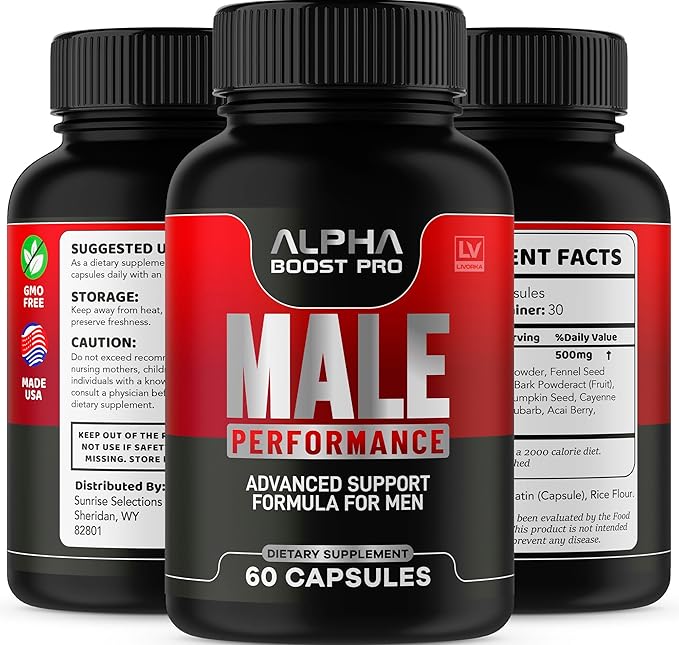 (2 Pack) Alpha Boost Pro Capsules Alpha Boost Pro Official Advanced Formula AlphaBoost Pro All Natural Pills Alfa Boost Pro for Overall Health Alpha Boost Pro Reviews 120 Capsules for 2 Months